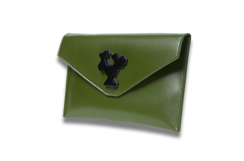 Verde De la Cruz Envelop Clutch
